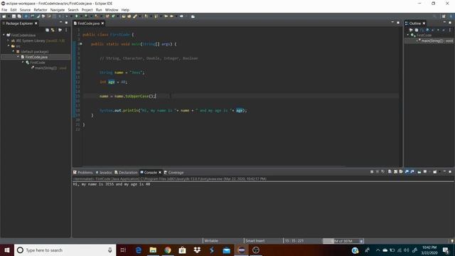 Introduction to Java #5 - String Variable Type смотреть онлайн