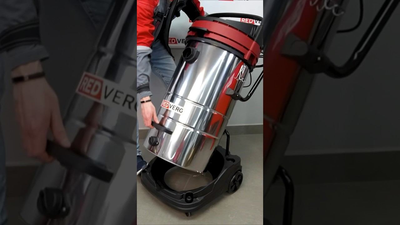 Пылесос на 100 литров с 3-мя двигателями! REDVERG RD-VC3000-100S #redverg #пылесосы смотреть онлайн