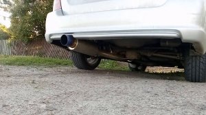 Звук выхлопной бочки на Subaru Forester SG5 AJS