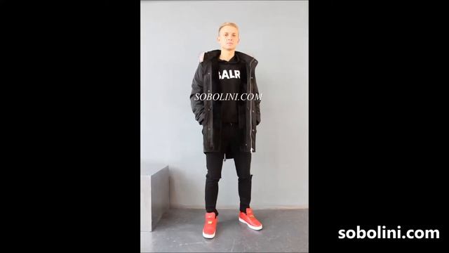 Мужская парка с отстежкой на жилет, внутри на мутоне, опушка- золотая чернобурка, в наличии смотреть онлайн