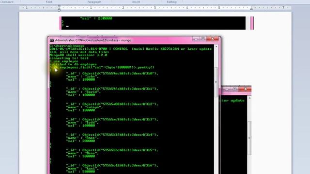MONGODB FIND $GTE GREATERTHAN EQUALS DEMO смотреть онлайн