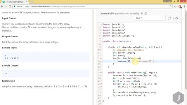 How To Solve Simple Array Sum HackerRank Problem смотреть онлайн