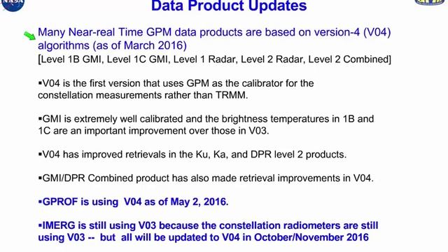 GPM Applications Webinar #4 - Part 1: GPM Data Updates смотреть онлайн