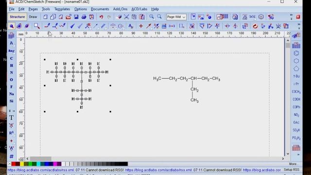 Menggambar Struktur Hidrokarbon Menggunakan ChemSketch смотреть онлайн