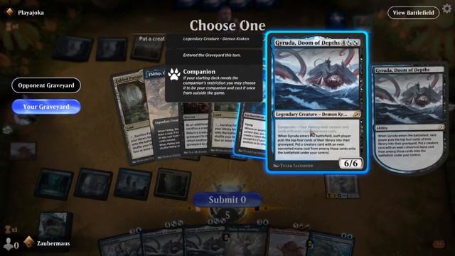 Gyruda/Thassa's Oracle Combo. Once you get to 6 mana, only a counterspell could save you. смотреть онлайн