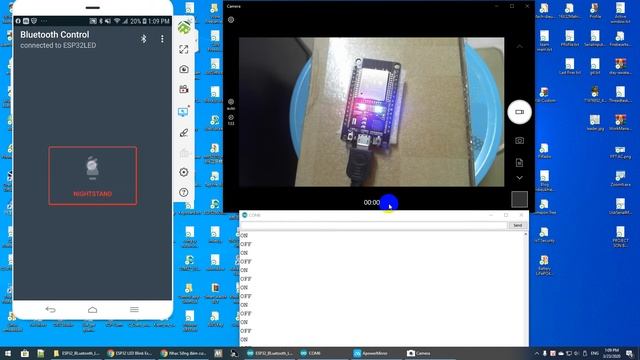 ESP32 LED Bluetooth SPP- Android Controller смотреть онлайн