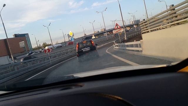 Первая поездка по новому съезду: Каширка из центра - МКАД Восток (внешка). Nissan Stagea AR-X NM35 смотреть онлайн