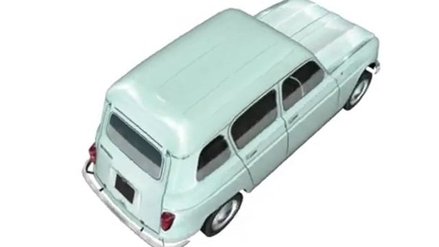 Renault 4L, 1961, em SketchUp смотреть онлайн