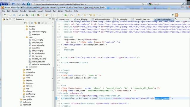 PHP Tutorial 95 Address book project Part 5 смотреть онлайн