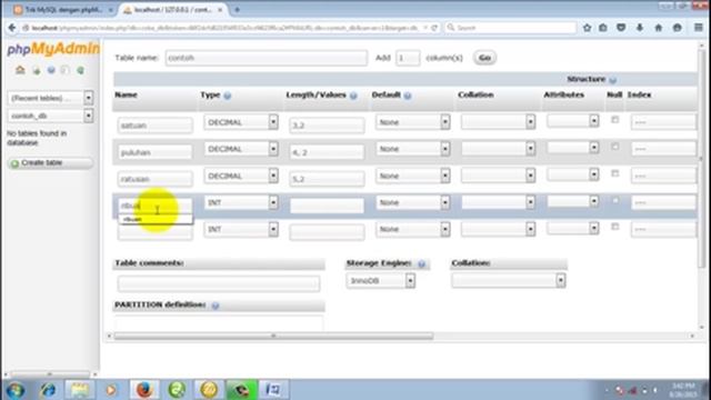 Trik Belajar MySQL 17 : Membuat Kolom Tabel MySQL dengan Data Desimal dengan phpMyAdmin смотреть онлайн
