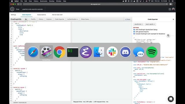 OneGraph GraphiQL Extension: Code Exporter смотреть онлайн