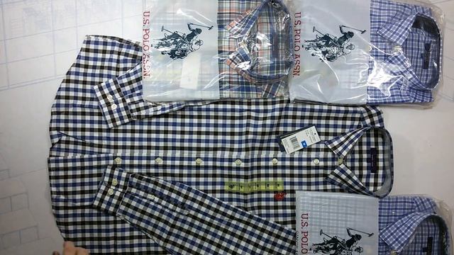 4173 Рубашки мужские US Polo сток 2 пак., 8 шт., 13.75 €/шт. смотреть онлайн