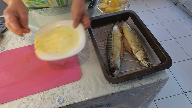 Скумбрия в духовке с айвой. Самый полезный ужин.