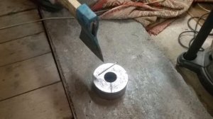 Топор УПС, удар по гвоздю 100мм на стальной подложке, 2.