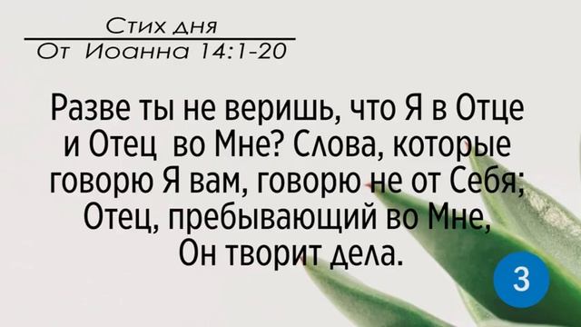 Тефиллин. От Иоанна 14:1-20. Повторение стихов 5 раз смотреть онлайн