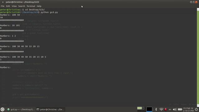 Greatest Common Divisor [GCD] Code in Python смотреть онлайн