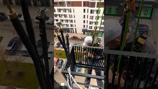 Монтаж мульти сплит системы в корзину