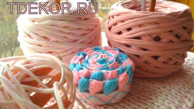 Вязаный чехол  из трикотажной пряжи Самая дешевая трикотажная пряжа TDEKOR