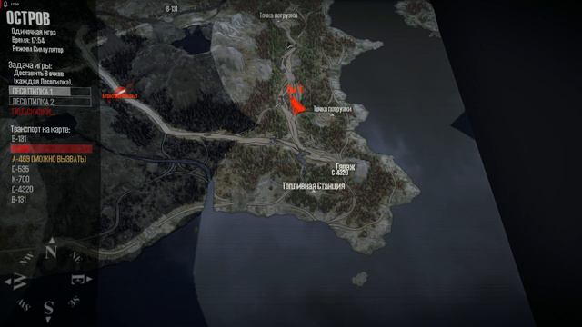 Spintires: MudRunner • Прохождение ➣ Остров # 5. Погрузка и перевозка брёвен на КРАЗе-255 смотреть онлайн