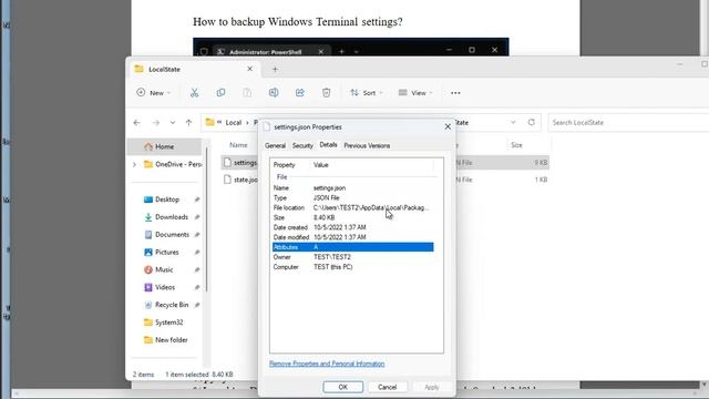 Back up Windows Terminal settings смотреть онлайн