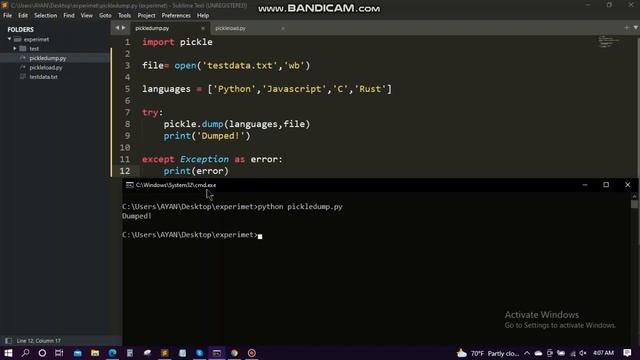 Python Project - Save Data | Pickle Module смотреть онлайн