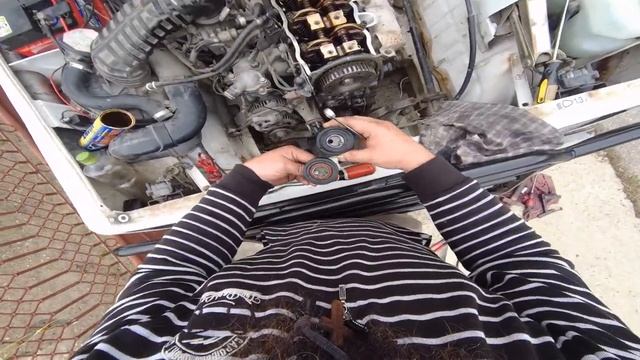 Timing belt replacement Suzuki Samurai G13BA #diy смотреть онлайн