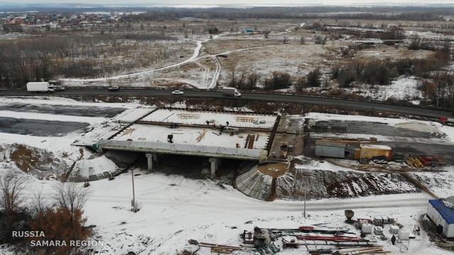 Реконструкции трассы М-5 УРАЛ 1037 км у с. Белозёрки / Краснояркий р-он / нояб. 2021 /Самарская об смотреть онлайн