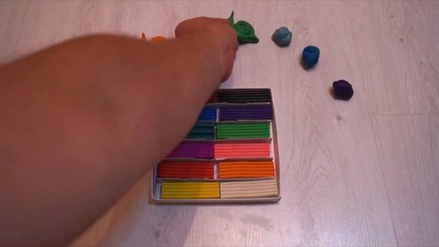 Учим цвета. Лепим из пластилина разноцветных улиток. смотреть онлайн