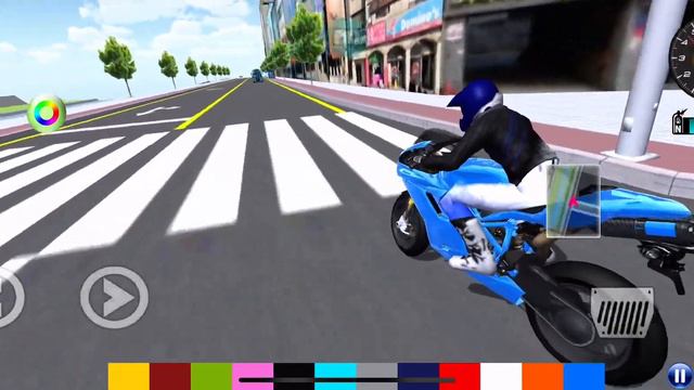 Super Blue Bike Game Best Game for Ever 3D Bike Game смотреть онлайн