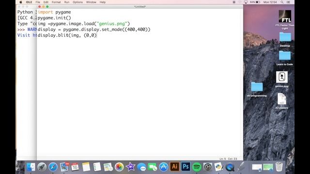 Pygame Basics - Lesson 1: Displaying an Image смотреть онлайн