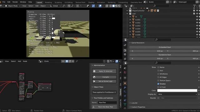 UPBGE 0.3 climbing system using logic node only смотреть онлайн