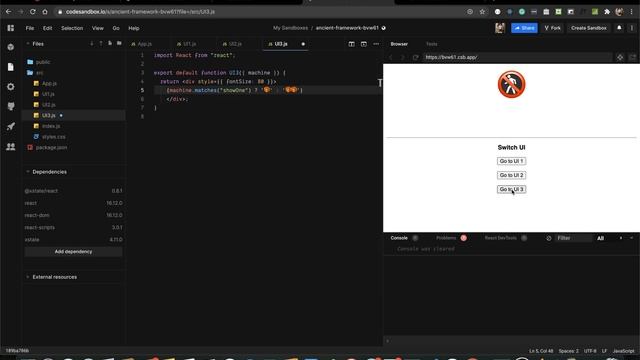 Xstate configurable UI with React | Part 2 смотреть онлайн