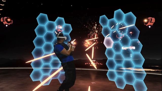 The RISKIEST Game of VR Laser Tag | Space Pirate Trainer DX | Game On: VR Face Off! смотреть онлайн
