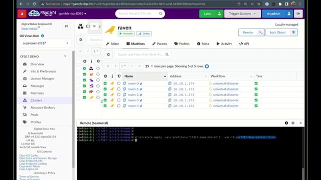 Terraform Orchestration Bare Metal Demo via RackN Digital Rebar API смотреть онлайн