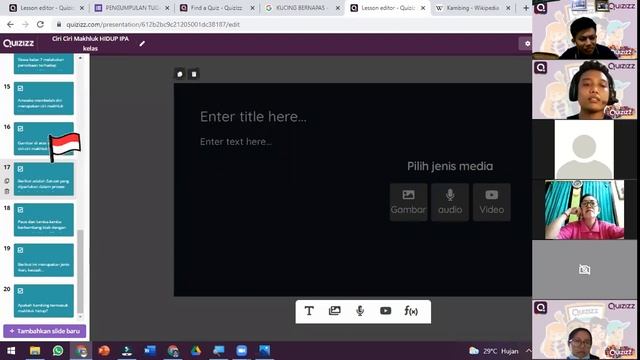 Pelatihan Gamifikasi Quizizz dalam Pembelajaran Hari Ke-4 смотреть онлайн