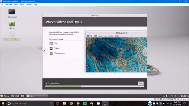 Linux mint 17 installation in oracle vm virtualbox(win 10) смотреть онлайн