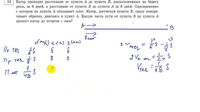 Непростая задача про плот и катер смотреть онлайн
