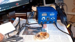 Тестирование работы паяльной станции Prostormer 8582D.