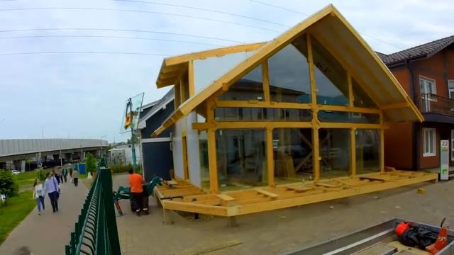 Продажа домокомплектов. Фахверк. Выставочный дом на Белой Даче смотреть онлайн