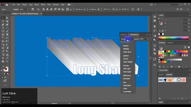 Long Shadow with Illustrator смотреть онлайн