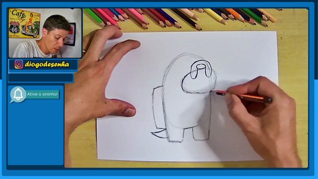 TUTORIAL COMO DESENHAR o JAKE de HORA DE AVENTURA em ESTILO AMONG US passo a passo смотреть онлайн
