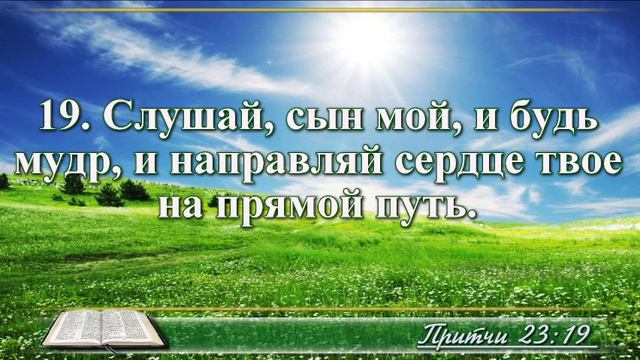 ВидеоБиблия Притчи Соломона с музыкой глава 23 читаем и слушаем смотреть онлайн