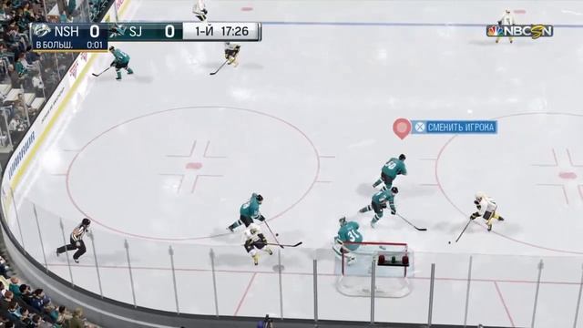 NHL 17 Нэшвилл Против Сан Хосе смотреть онлайн