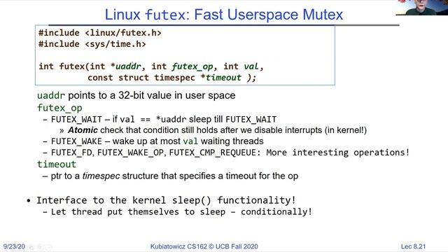 CS162 Lecture 8: Synchronization 3: Atomic Instructions (Con't), Monitors, Readers/Writers смотреть онлайн