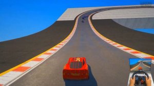 Race - Cars vs Cars 3 -  McQueen and Friends Jackson Storm The King Ferrari Chick Hicks Cruz Ramire