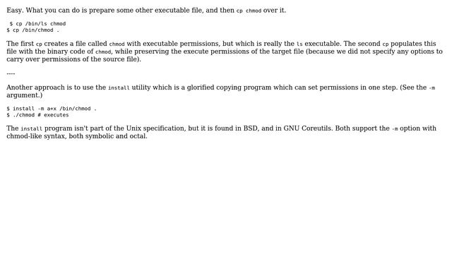 Unix & Linux: How to chmod without /usr/bin/chmod? (9 Solutions!!) смотреть онлайн