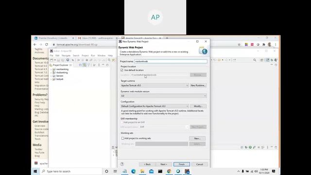Java web development tomcat download run one jsp file using browser смотреть онлайн