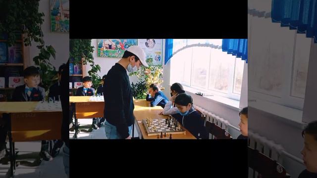 Сеанс одновременной игры с учениками средней школы Акбулак с миницентром. смотреть онлайн