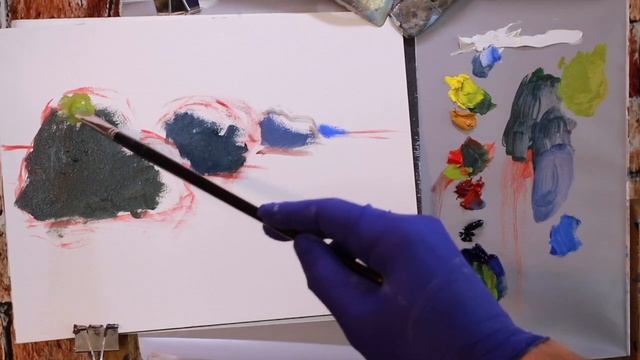 Oil painting step by step tutorial: creating depth with color смотреть онлайн