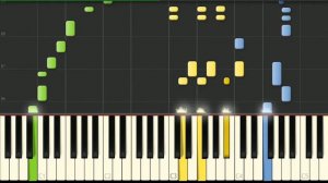 как играть на пианино - Последняя Электричка (Ну, погоди!) - Synthesia